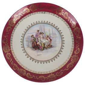 Vintage Royal Vienna Porcelain Charger