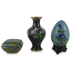 Grouping of Chinese Cloisonné Tableware