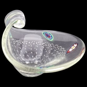 Vintage Millefiori Glass Dish