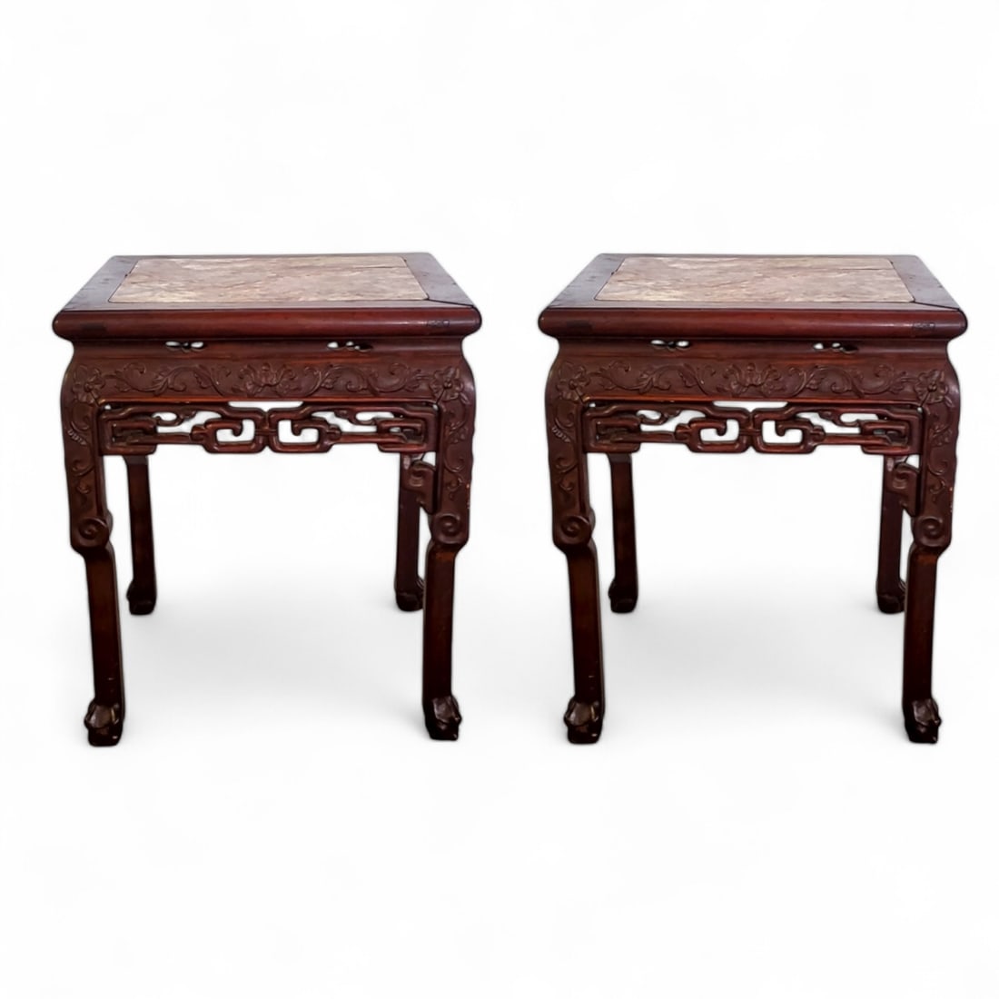 Pair of Antique Chinese End Tables (1 of 6)