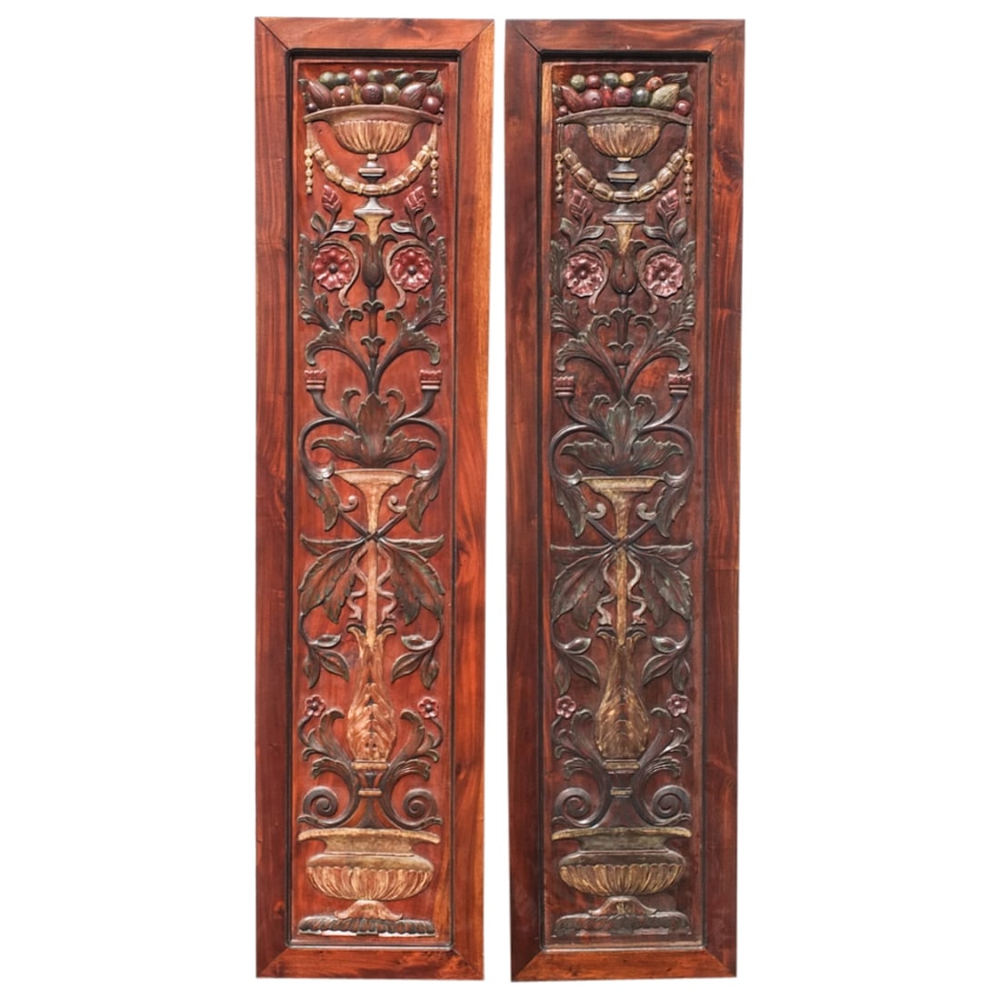 Pair of Dilorenzo Wood Carved Wall Panels (1 of 5)