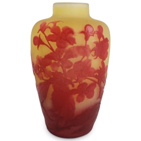 Emile Galle (1846 - 1904) Cameo Glass Vase