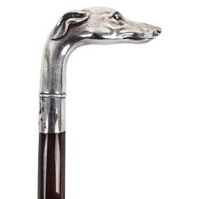 Vintage Art Deco Sterling Walking Stick