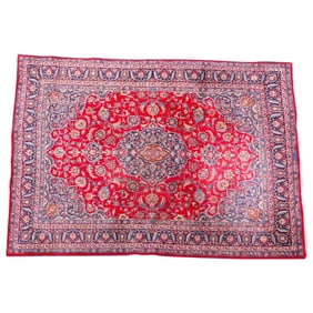Semi Antique Persian Mashad Rug