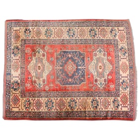 Semi Antique Turkish Kazak Rug