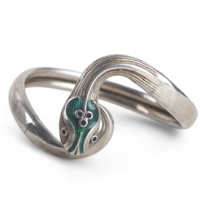 Vintage 900 Silver Snake Bracelet