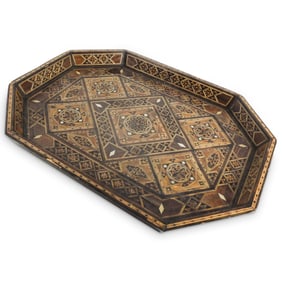Large Middle Eastern Micro Mosaic Tray