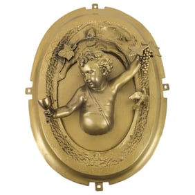 Antique French Bronze Wall Applique