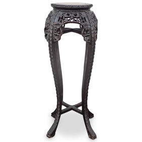 Antique Chinese Marble Top Stand