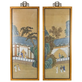 Pair of Chinese Qing Dynasty Panels