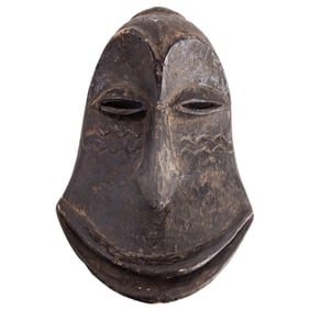 Antique African Wood Carved Mask