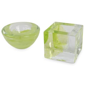 Grouping of Kosta Boda Candle Holders