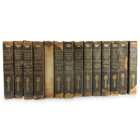 Antique Volume 1-14 Jules Vernes Books