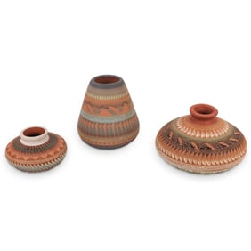 Grouping of Native American Ceramic Vases