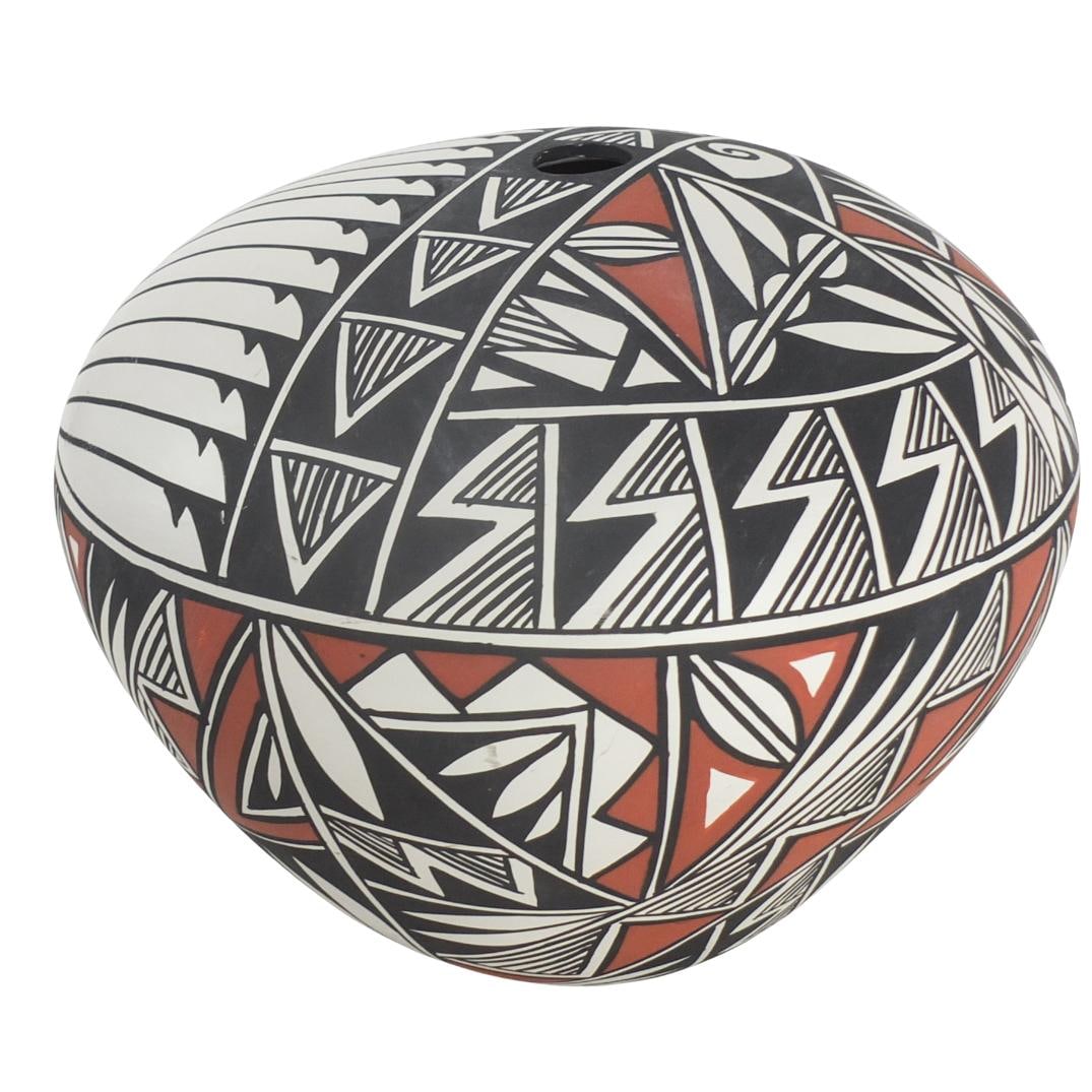 A. Shroulote Acoma Polychrome Pottery Vase (1 of 4)