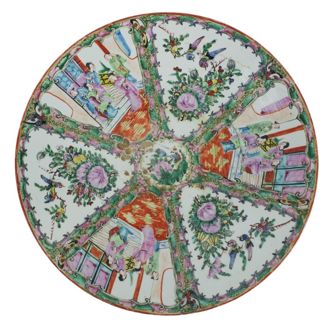 Large Antique Chinese Porcelain Charger (1 of 6)