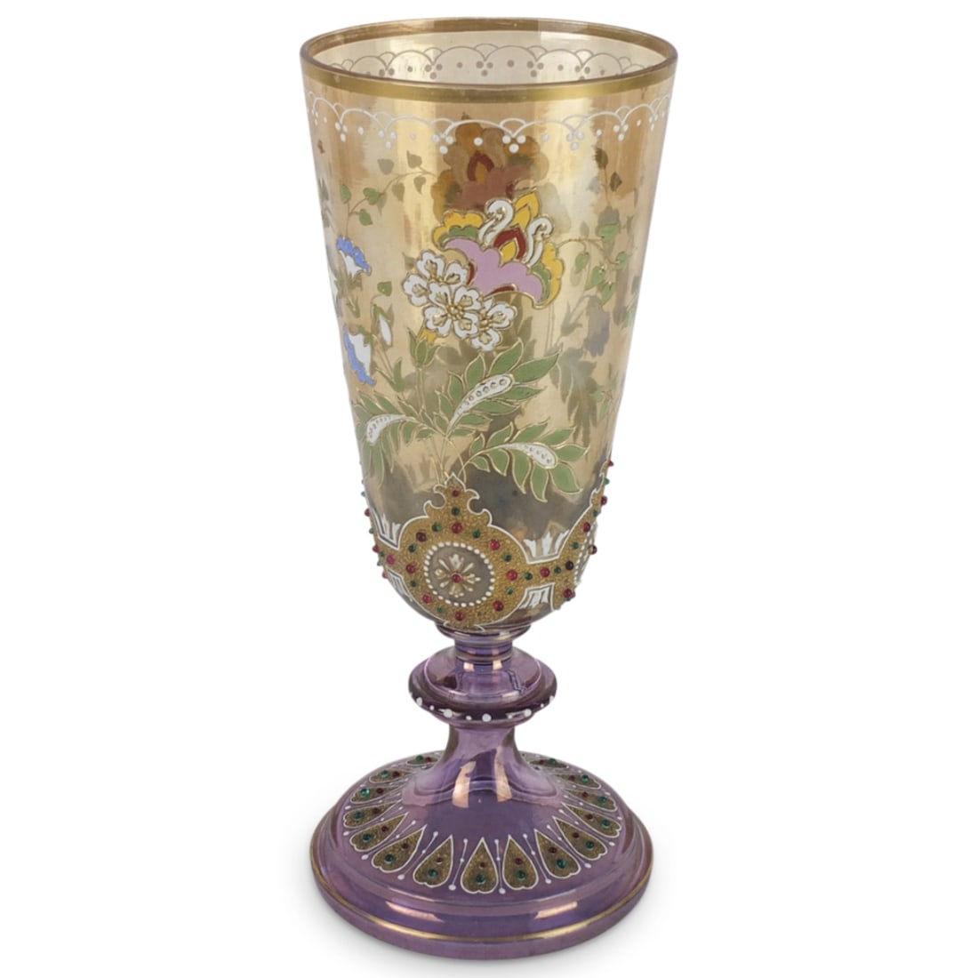 Antique Bohemian Moser Glass Vase (1 of 5)