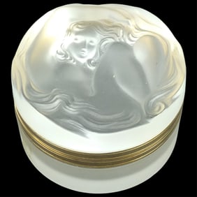Lalique Frosted Crystal Box