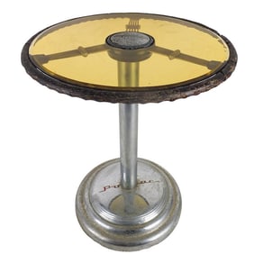 Antique Pontiac Banjo Steering Wheel Table