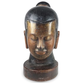 Palace Size Chinese Buddha Head Sculpture