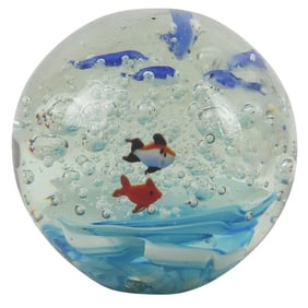 Vintage Murano Aquarium Paperweight