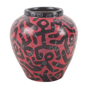 Amie Freling Hand Painted Pottery Vase