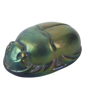 Attrib: Tiffany Glass Scarab