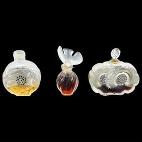 Grouping of Lalique Perfume Bottles