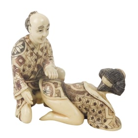 Antique Japanese Erotic Figurines