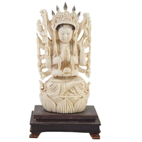 Antique Thai / Burmese Carved Goddess