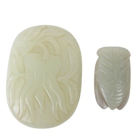 Grouping of Chinese Carved Jade Pendants