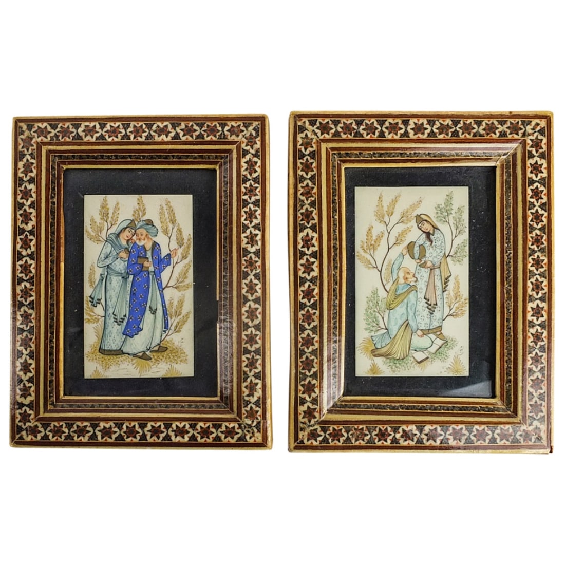 Pair of Persian Miniature Portraits (1 of 4)