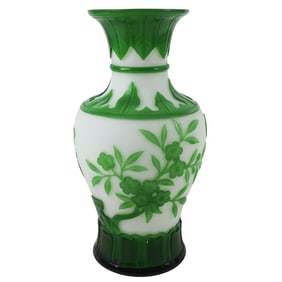 Chinese Peking Glass Vase