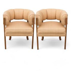 Pair of Larry Laslo Lounge Chairs