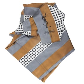 Vintage Yves Saint Laurent Silk Scarf