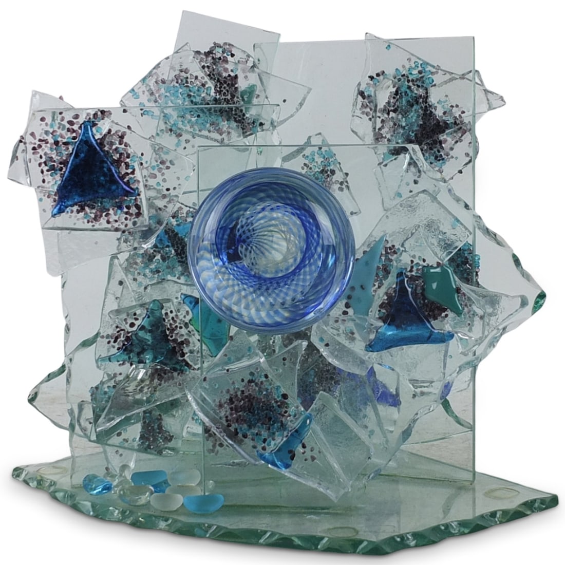 Large Contemporary Art Glass Sculpture (1 of 6)