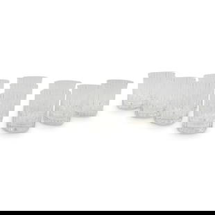 Baccarat "Harmonie" Double Old Fashion Glasses: Set of Eleven Baccarat "Harmonie" Cut Crystal Double Old Fashion Glasses. Acid etched signed on the base. Measures 4-1/8" x 3-1/8". Condition: Good Condition Estimate 300 - 600 Domestic shipping Third