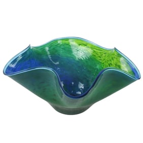 Glass Eye Studio Art Glass Centerpiece Bowl