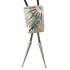 Vintage Native American Zuni Bolo Tie