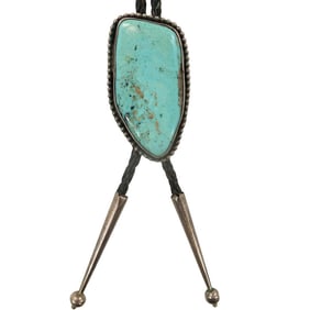 Vintage Native American Sterling Bolo Tie