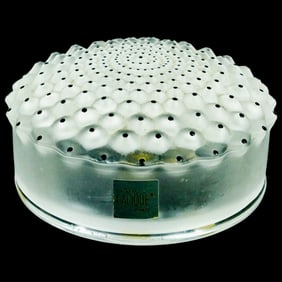Lalique Frosted Crystal Powder Box