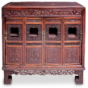 Antique Chinese Carved Wedding Cabinet