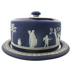 Antique Wedgwood Cake Platter with Dome