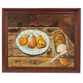 Mid Century Acrylic on Board by Esther Robertson