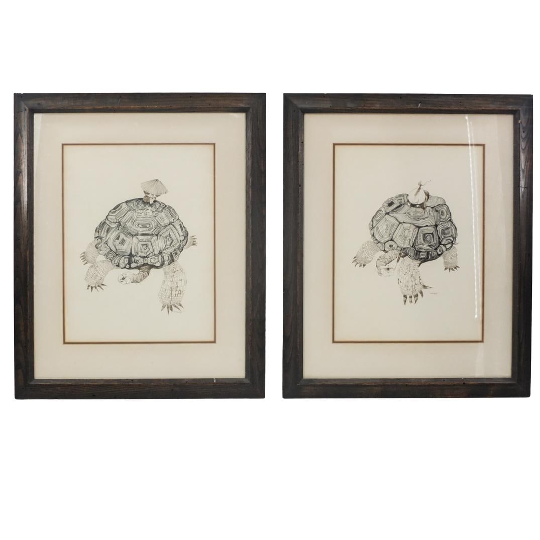 Grouping of Framed Drawings by Santiago (1 of 5)