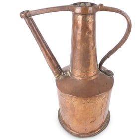 Antique Hand Hammered Copper Pitcher