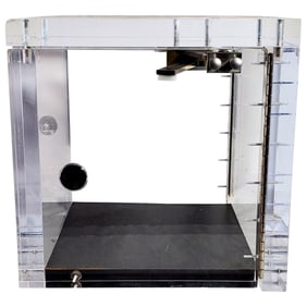 Modern Lucite Bullet Resistant Pass Through Box