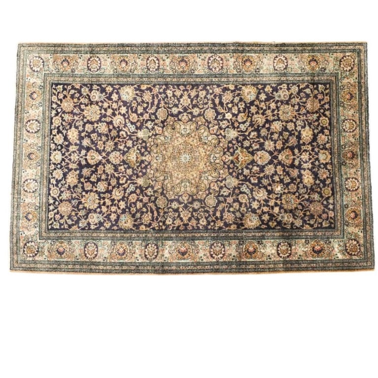 Semi Antique Persian Silk Rug (1 of 5)