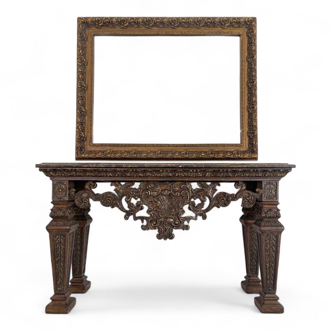 Neoclassical Style Console Table w/ Mirror (1 of 7)