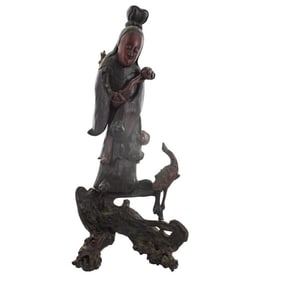 Large 19th C. Chinese Carved Statue